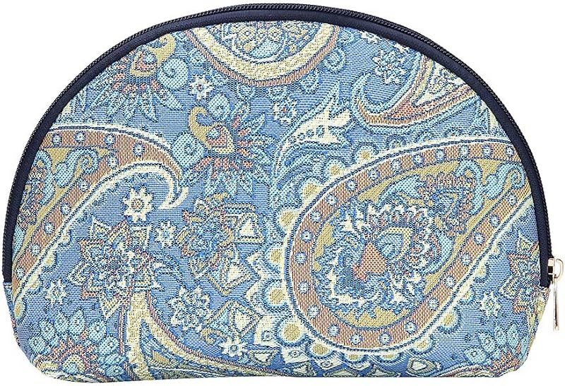 Necessaire Signare Paisley em tapeçaria com zíper