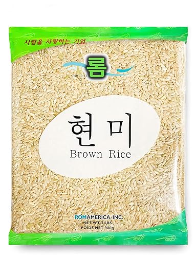 ROM AMERICA Arroz integral de grano corto de alta calidad alternativa saludable de grano entero para cocinar y preparar comidas Hyeonmi - 2 libras