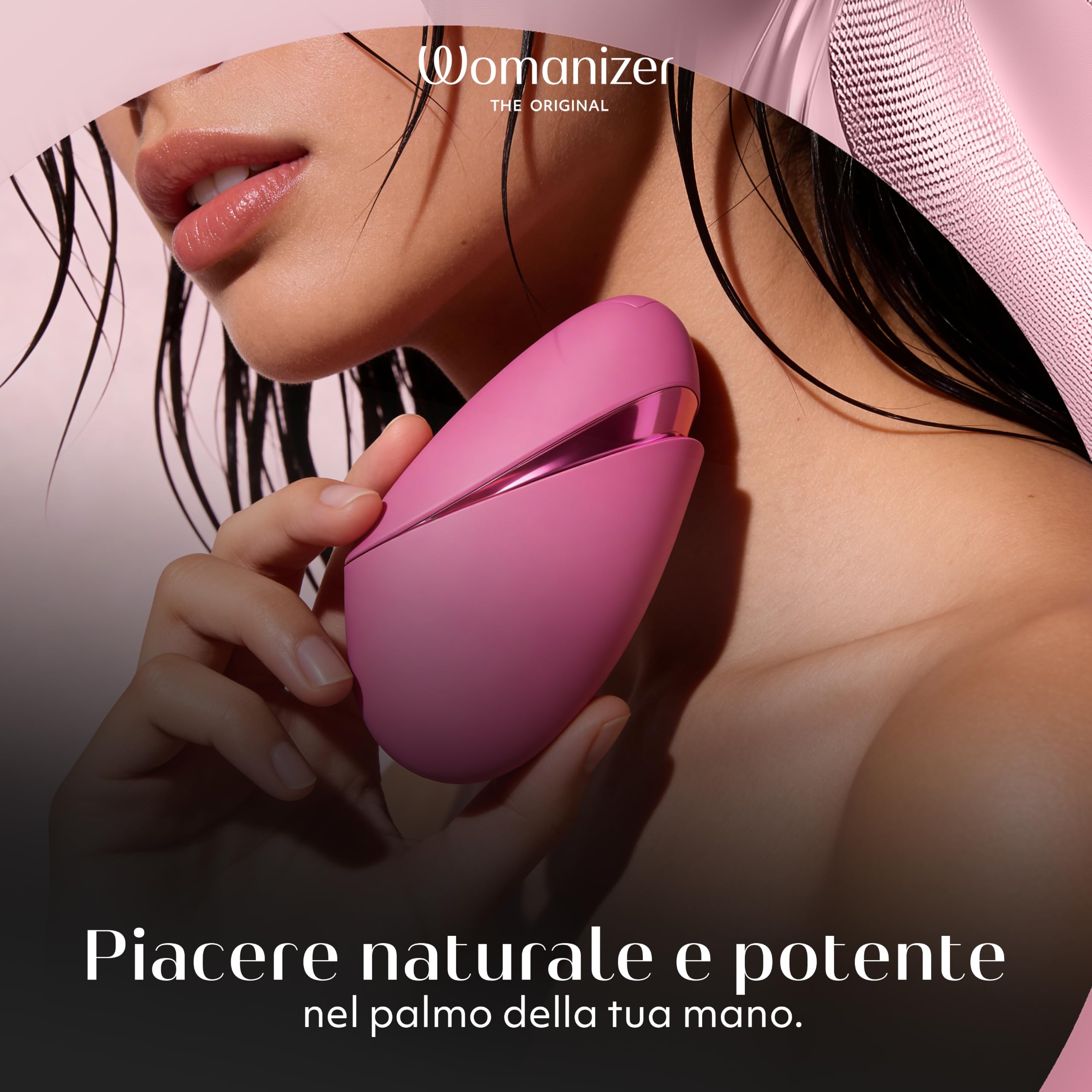 Womanizer Next Liberty stimolatore clitorideo con tecnologia 3D Pleasure Air per il suo piacere | Vibratore a aspirazione silenziosissimo ricaricabile impermeabile con custodia da viaggio | Rosa