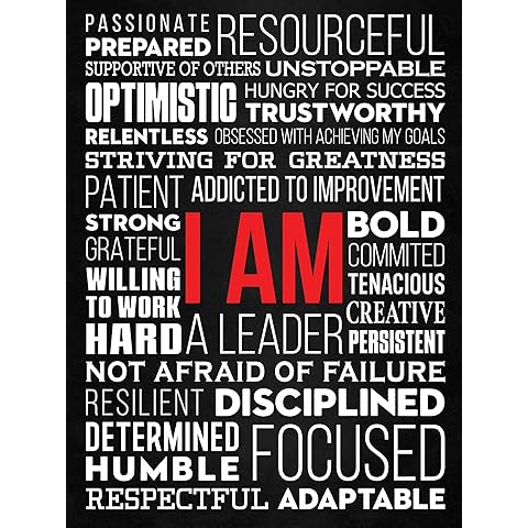 Office Wall Art Motivational Poster - 12 x 16 Inches Inspirational Wall Decor Print for Bedroom, Gym, Men, Boys, Teens (Unframed Cardstock)