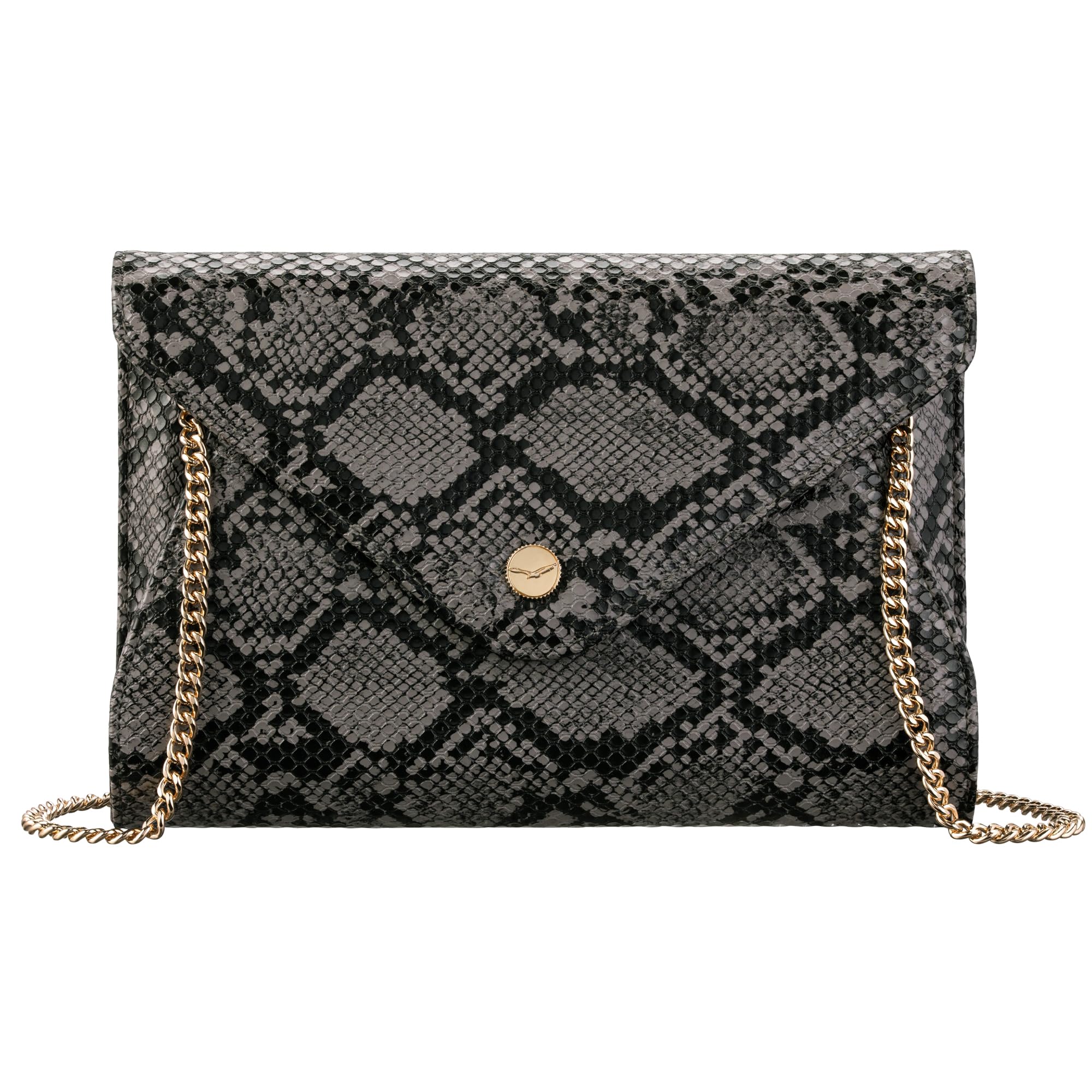 Claasico Evening Clutch Purses For Women - Elegant Envelope Clutch RFID Bag with Detachable Chain