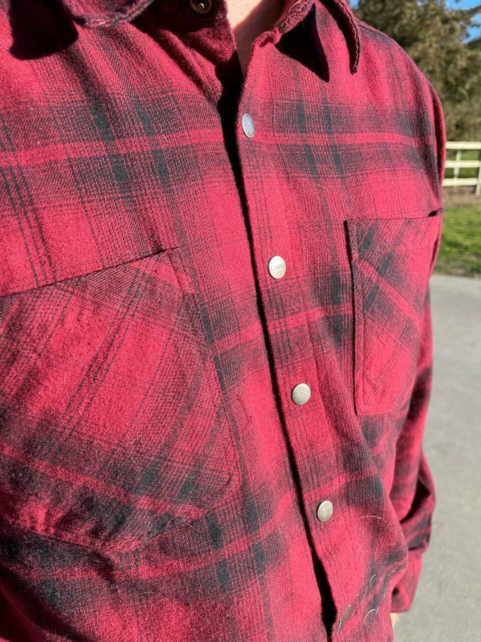 LA Police Gear Core Men's Button Down Long Sleeve Cotton Flannel Shirt, Comfortable, Breathable, Tactical Work Shirt - Image 6