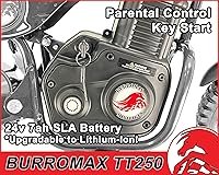 Vista 3 de Burromax TT250 Motocicleta de tierra eléctrica para niños, 250w 24v 7ah, 2 velocidades, hasta 14 mph, para ciclistas de hasta 150 lb, mini bicicleta