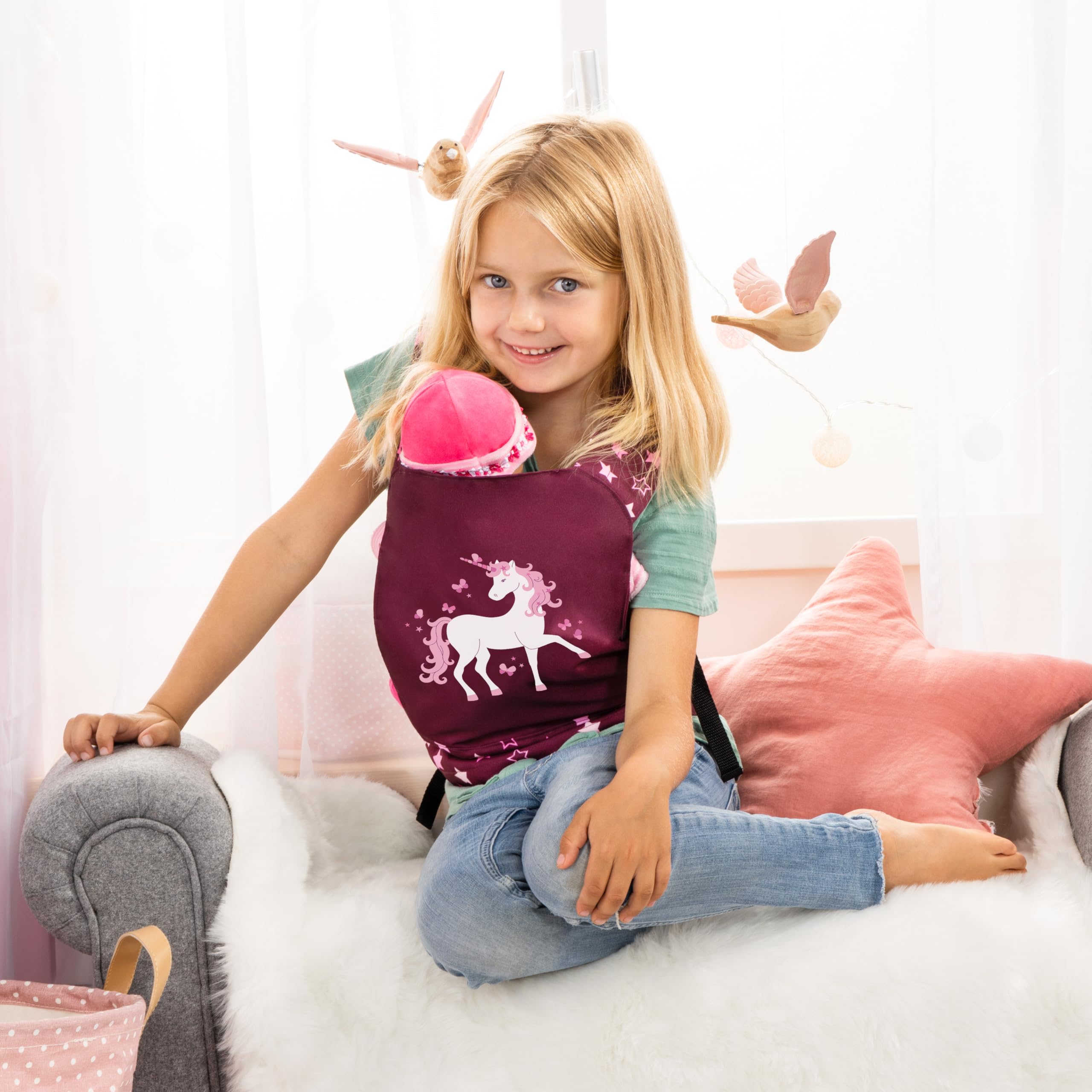 Bayer Design Porte bébé pour Poupon EasyCarry | rembourré, réglable,sangles réglables, à l'arrière et à l'avant portable, avec assise cousue