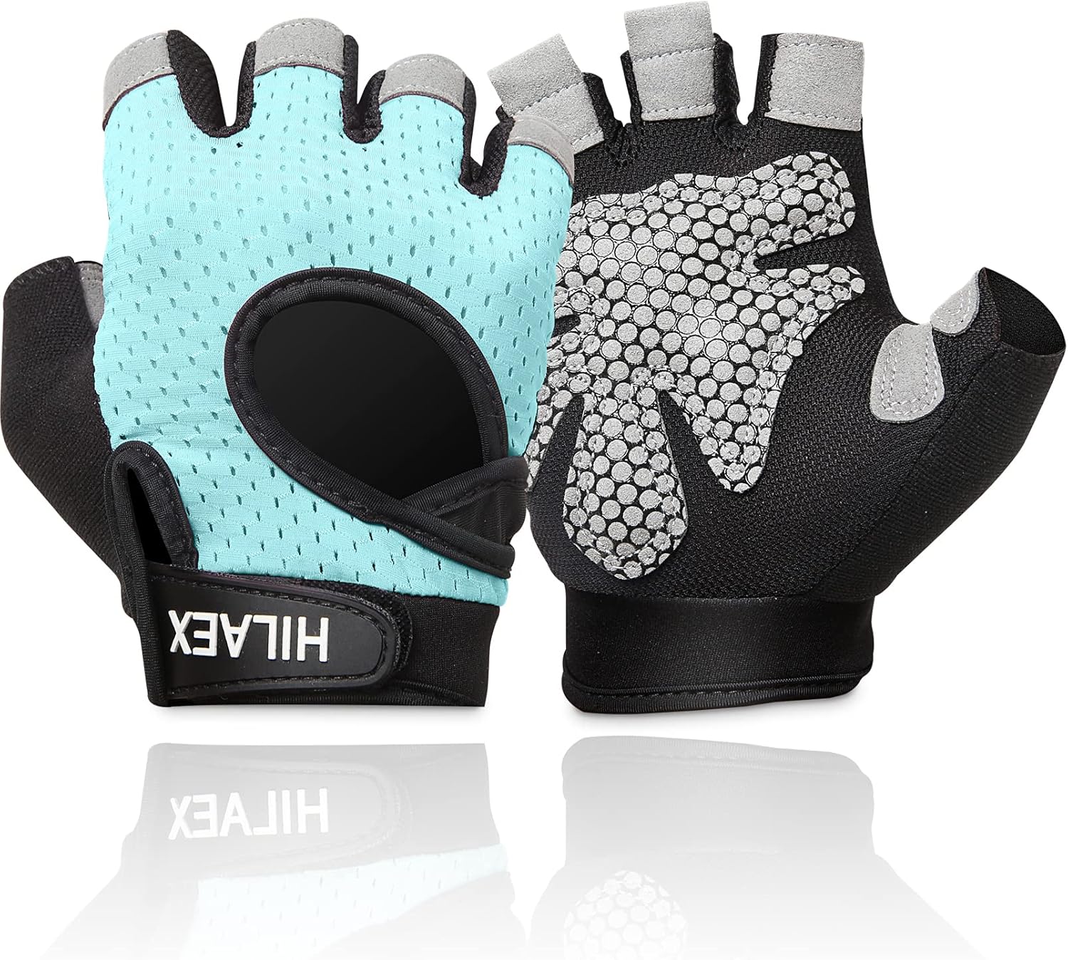 HILAEX Trainingshandschuhe für Damen Herren, Fitness Handschuhe