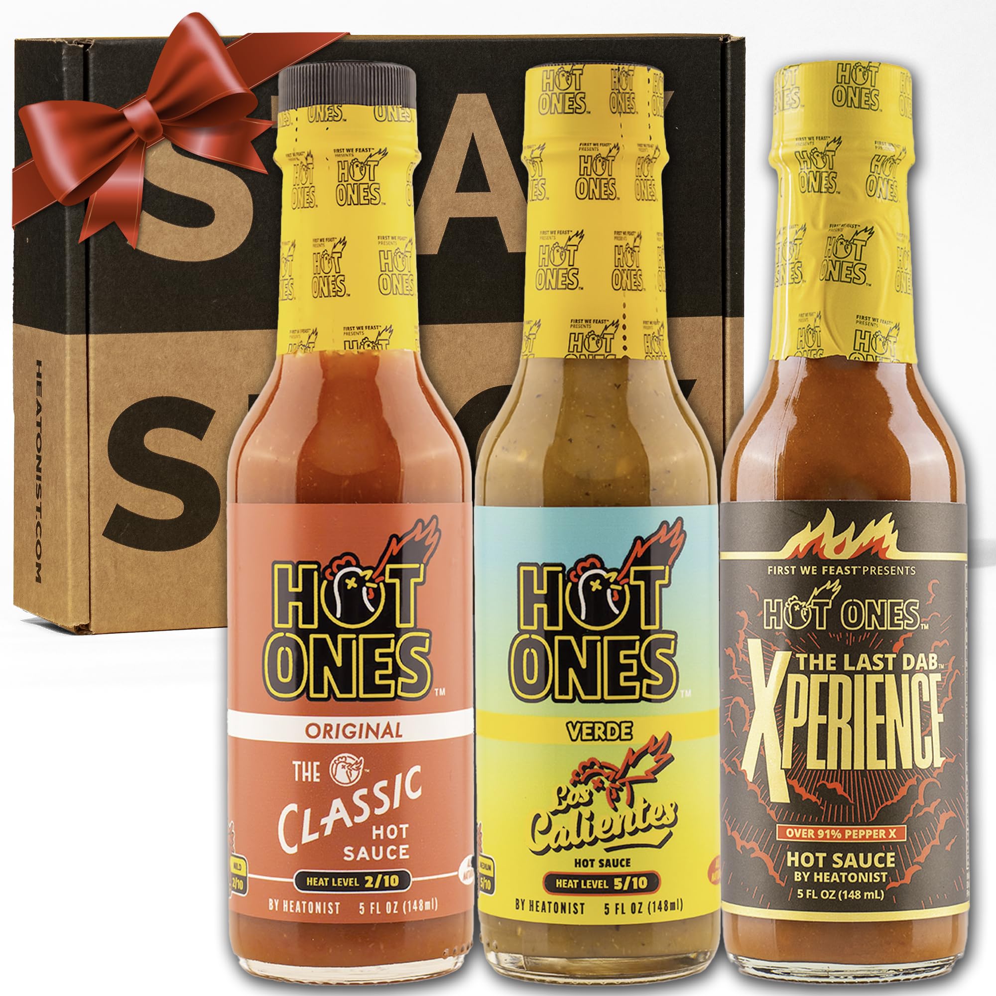 Hot Ones Season 25 Trio Pack Hot Sauce, Made With All Natural Ingredents, 5 fl oz Bottles (3-Pack)