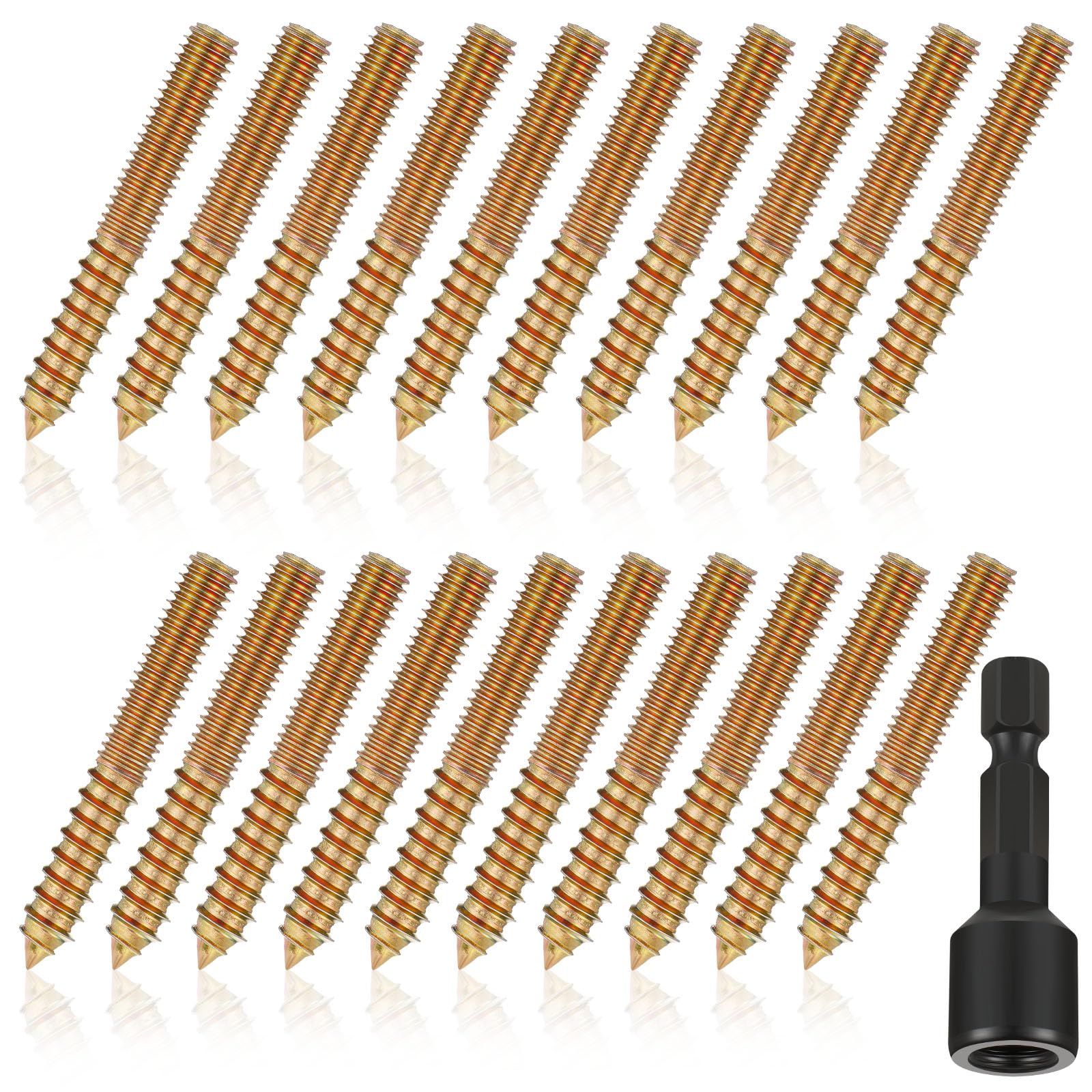 Hanger Bolts - 20 Pack with Driver -15