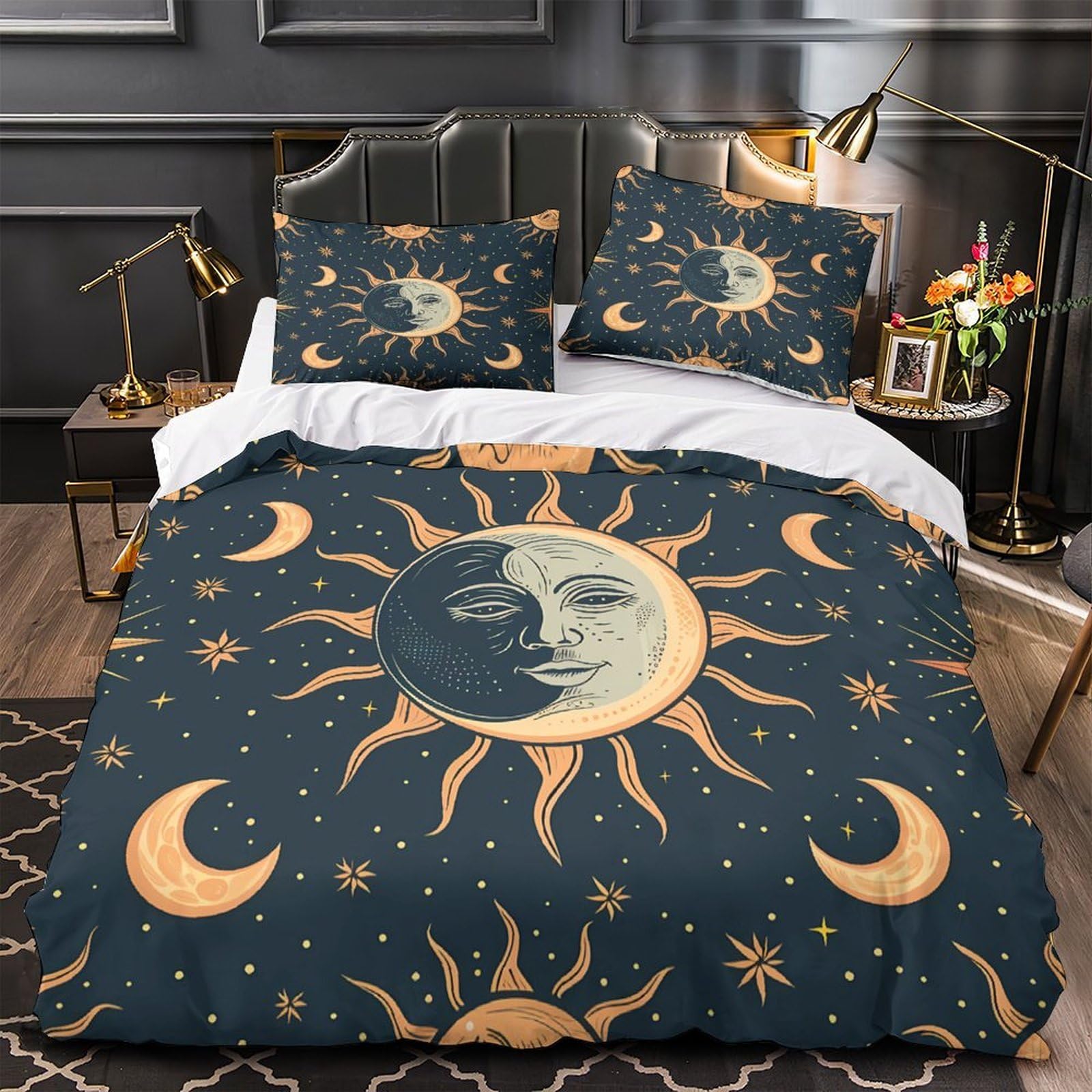 Parure de lit hypoallergique ultra douce aux finitions vintage haut de gamme