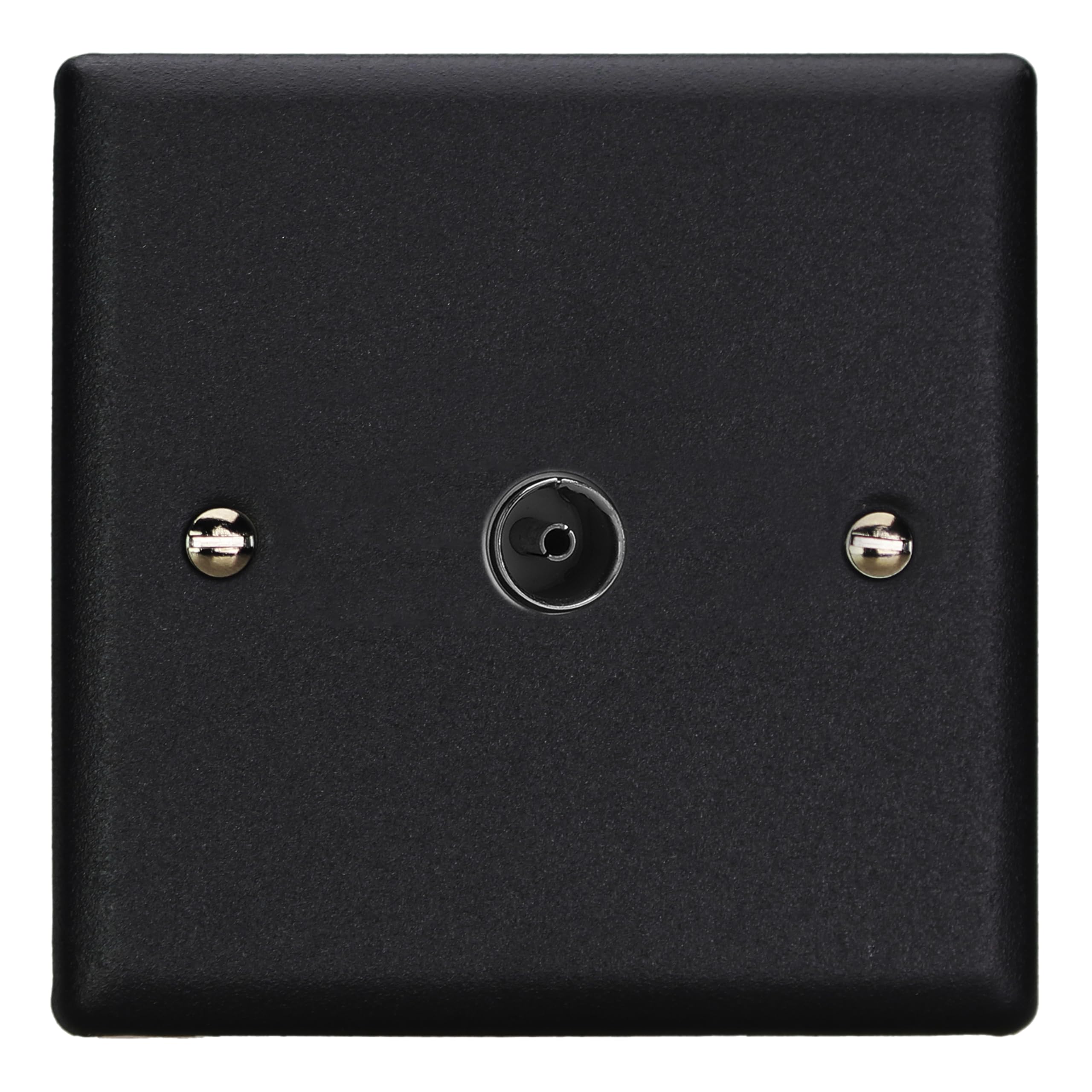 Varilight 1-Gang Tv Socket Co-Axial Matt Black 5021575031379