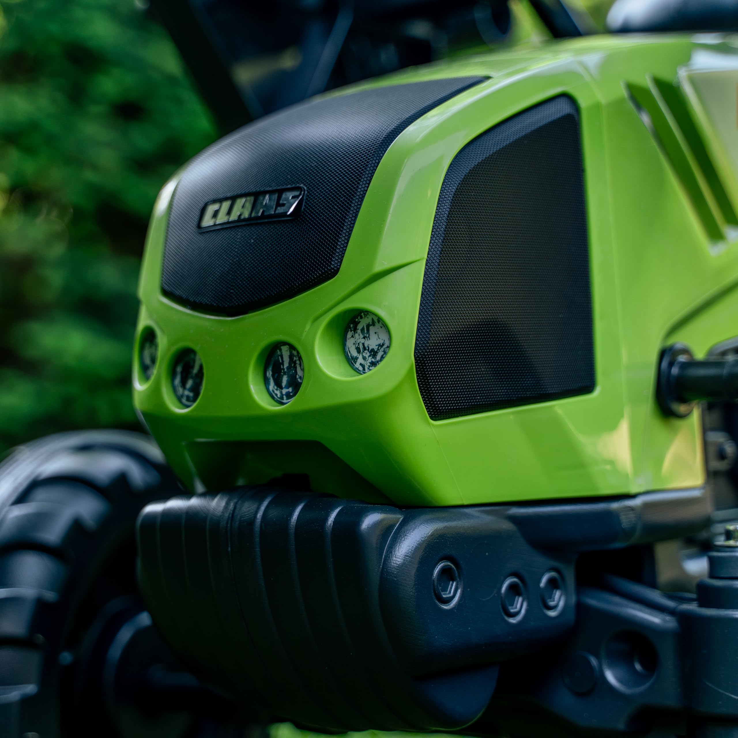 Falk - Tractoplader mit Pedalen Claas mit und Anhänger – ab 3 Jahren Schaufel vorne mit Gelenk – Sitz verstellbar – 1040AM, grün