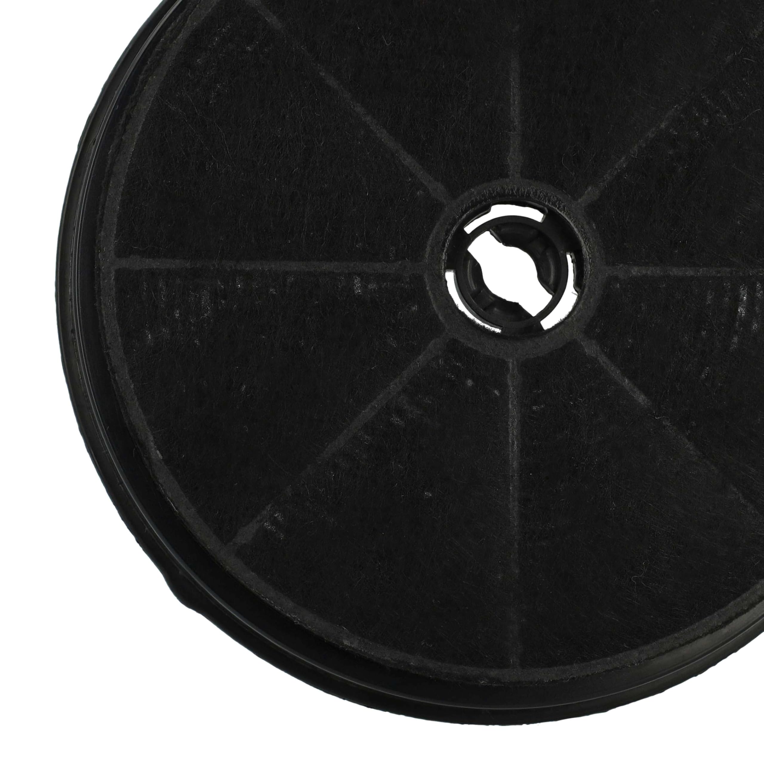vhbw 4 x filtr z węglem aktywnym kompatybilny z Beko BNO 90 I, CCP 6460 X, BNO 62 I, CCP 8480 X, CWB 6435 X, CWB 9438 X okapy kuchenne-19 cm