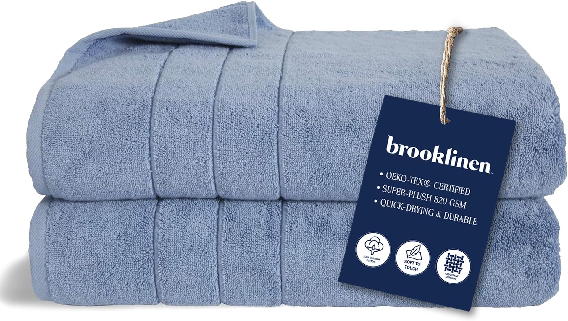 Brooklinen Super Plush Towel (Ocean, Bath Sheet)
