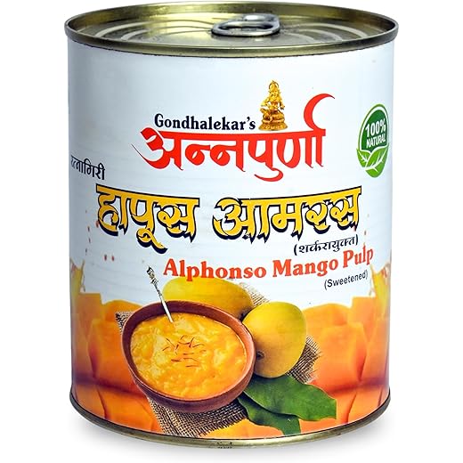Gondhalekars  Pure Alphonso Mango Pulp 850 gms 10