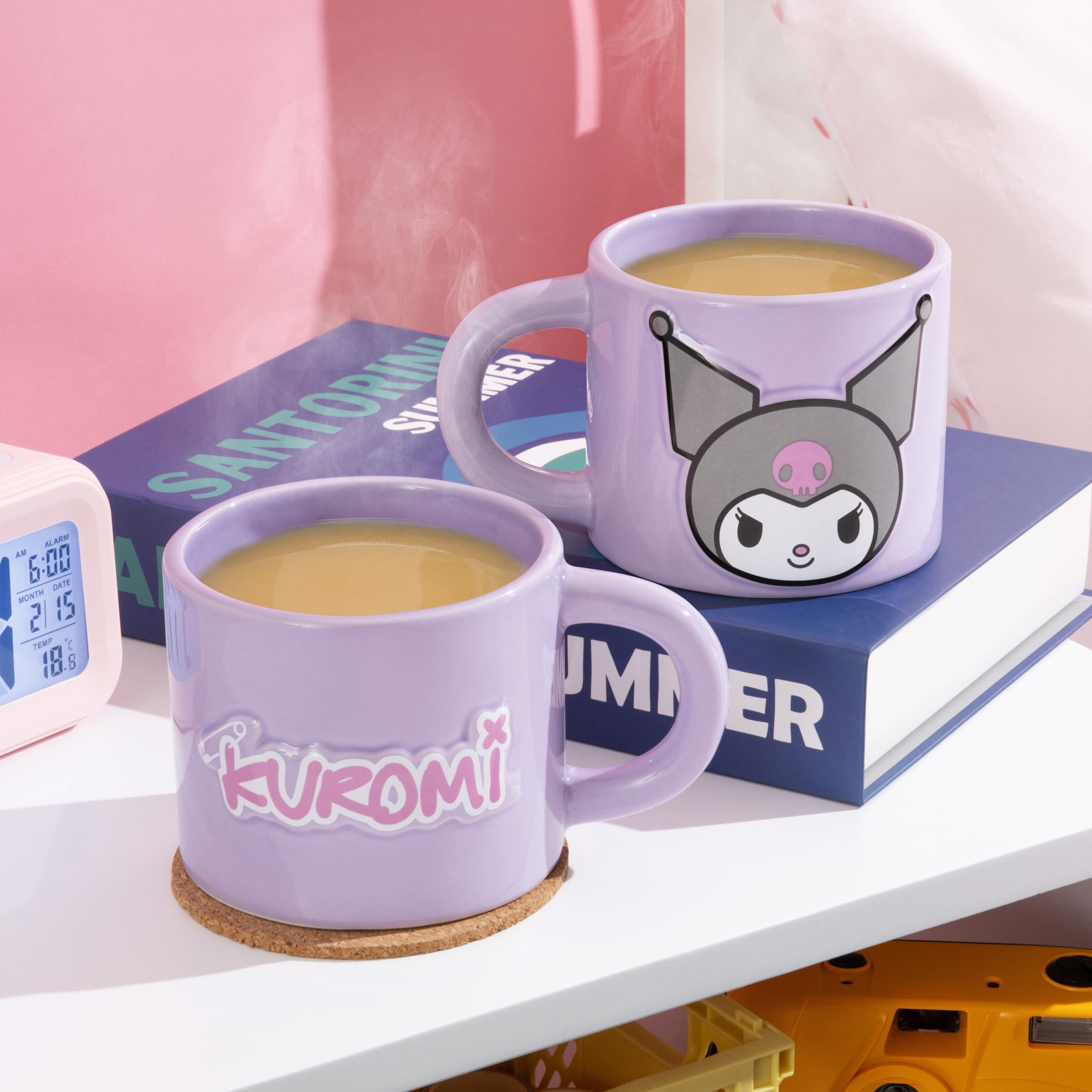 Hello Kitty Kuromi Embossed Mug