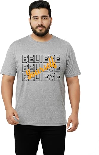 West Gate Clothing Plus Size T-Shirt for Men | Cotton Mens Tshirt 2XL,3XL,4XL,5XL,6XL,7XL,8XL | Travel,Gym T-Shirt | Beliv...