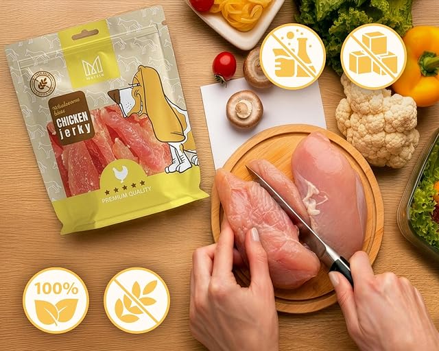 Foto 2 de 8 de MERSJO Golosinas para perros - 88% alto porcentaje de carne, sin aditivos, sin cereales ni azúcar, golosinas…