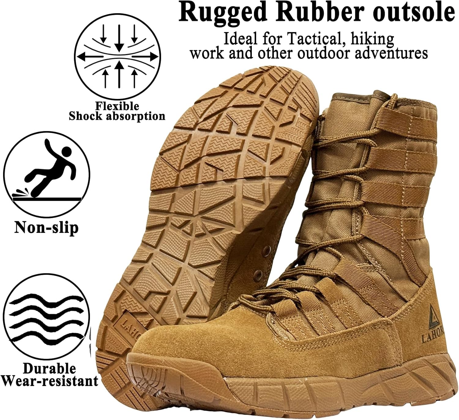 Lightweight Military Tactical Combat Boots Men Outdoor Hiking Desert Army Boots Breathable Male Jungle Shoes Man Side Zipper - Image 4