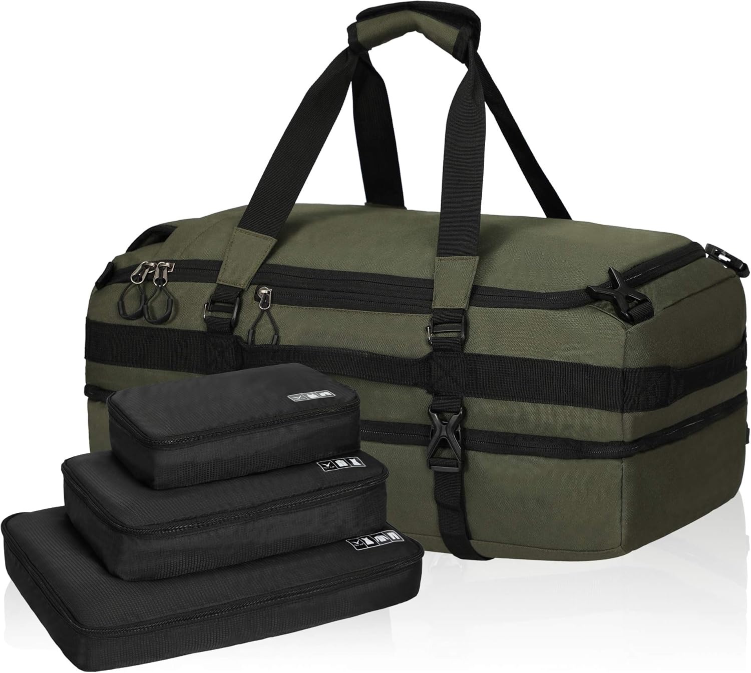 Hynes Eagle 38L Duffel Backpack Dual Layers Travel