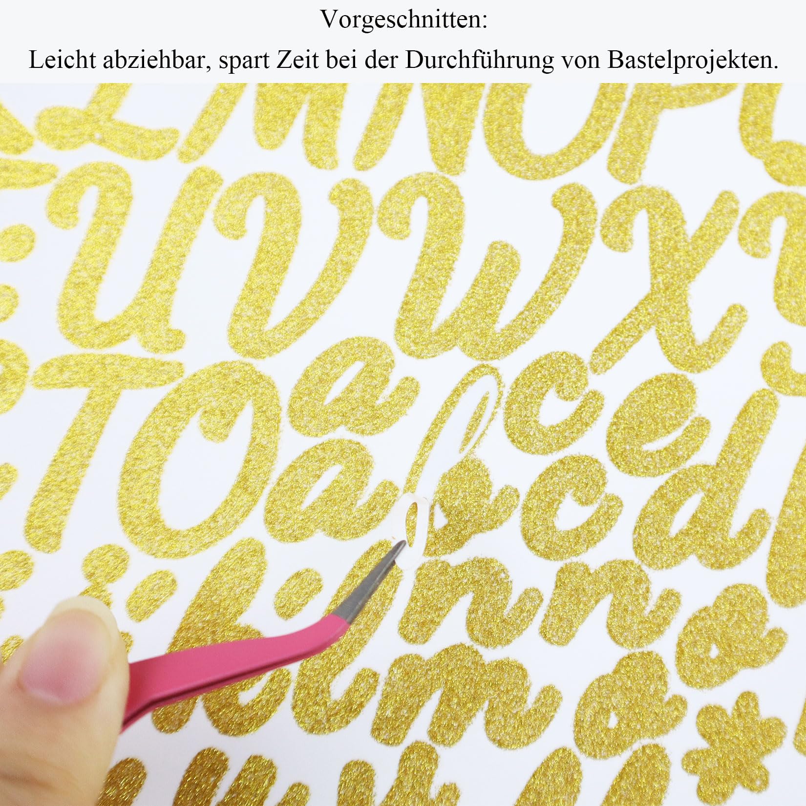 648 Glitzer-Buchstaben-Aufkleber – Selbstklebend Für Scrapbooking, Dekoration & Basteln