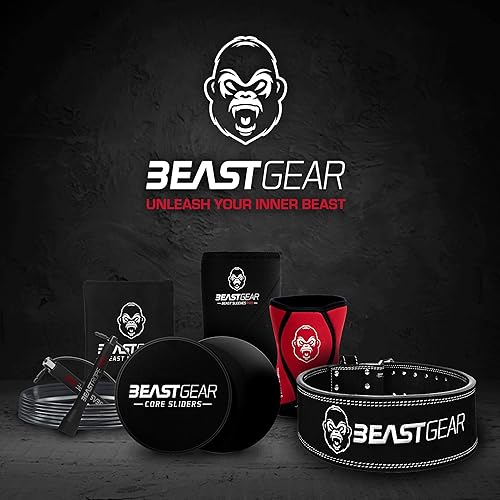 Miniatura 9 de Beast Gear Cinturón de levantamiento de pesas para mujeres y hombres, cinturón de cuero con soporte de espalda y núcleo para levantamiento de pesas,