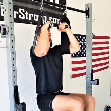 FitBar Premium Hanging Ab Straps with Handles, Ab Slings for Pull Up Bars, Core Exerciser, Abdominal Straps for bodyweight Training