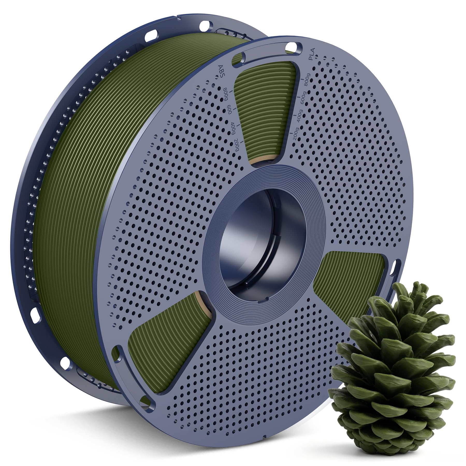 SUNLU PLA 3D Printer Filament, Earth Green (Deep Green), 1KG