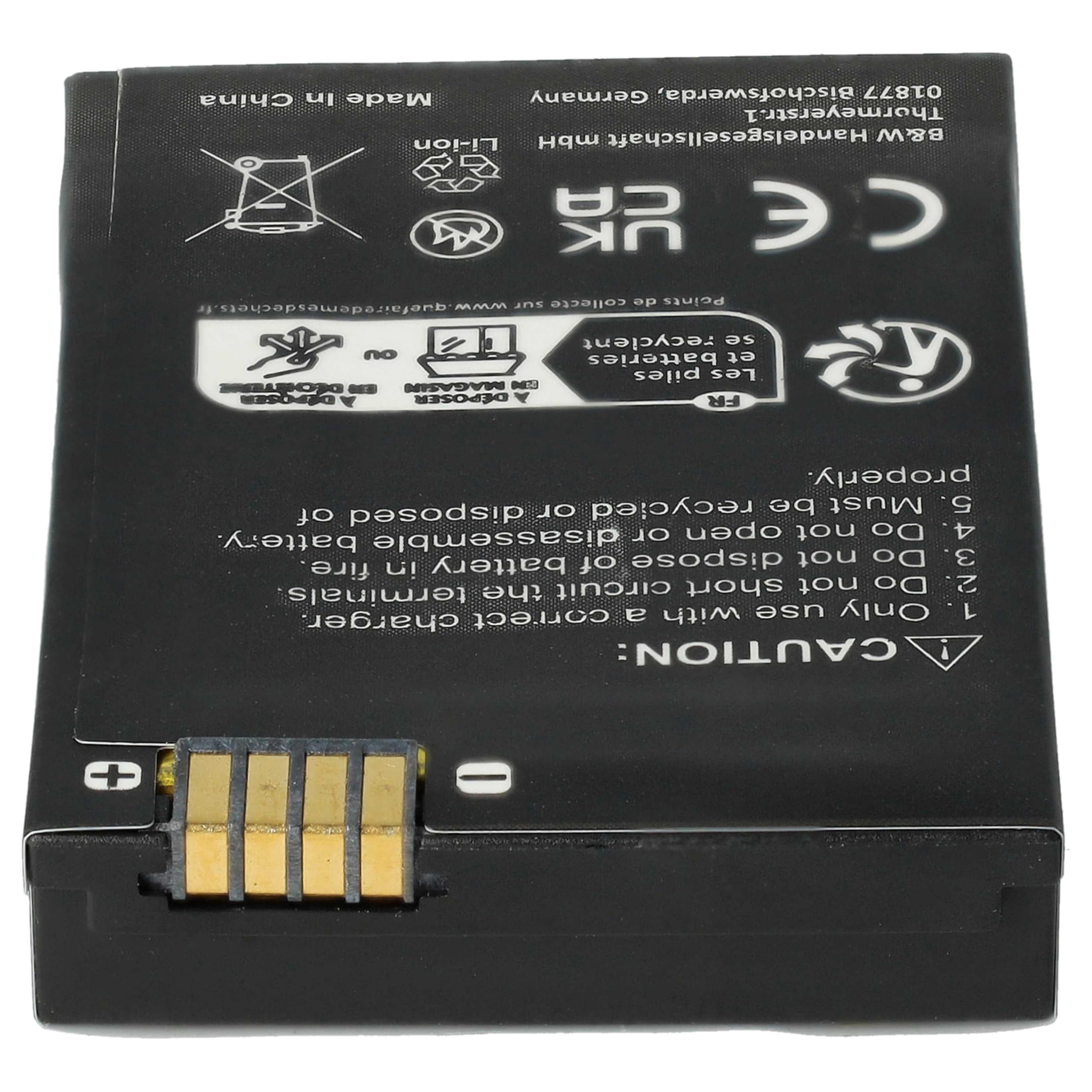 vhbw 10 x akumulator zamienny do Motorola SNN5762A, SNN5782B, SNN5765, SNN5782, SNN5819, SNN5762 do radia (1800 mAh, 3,7 V, Li-Ion)