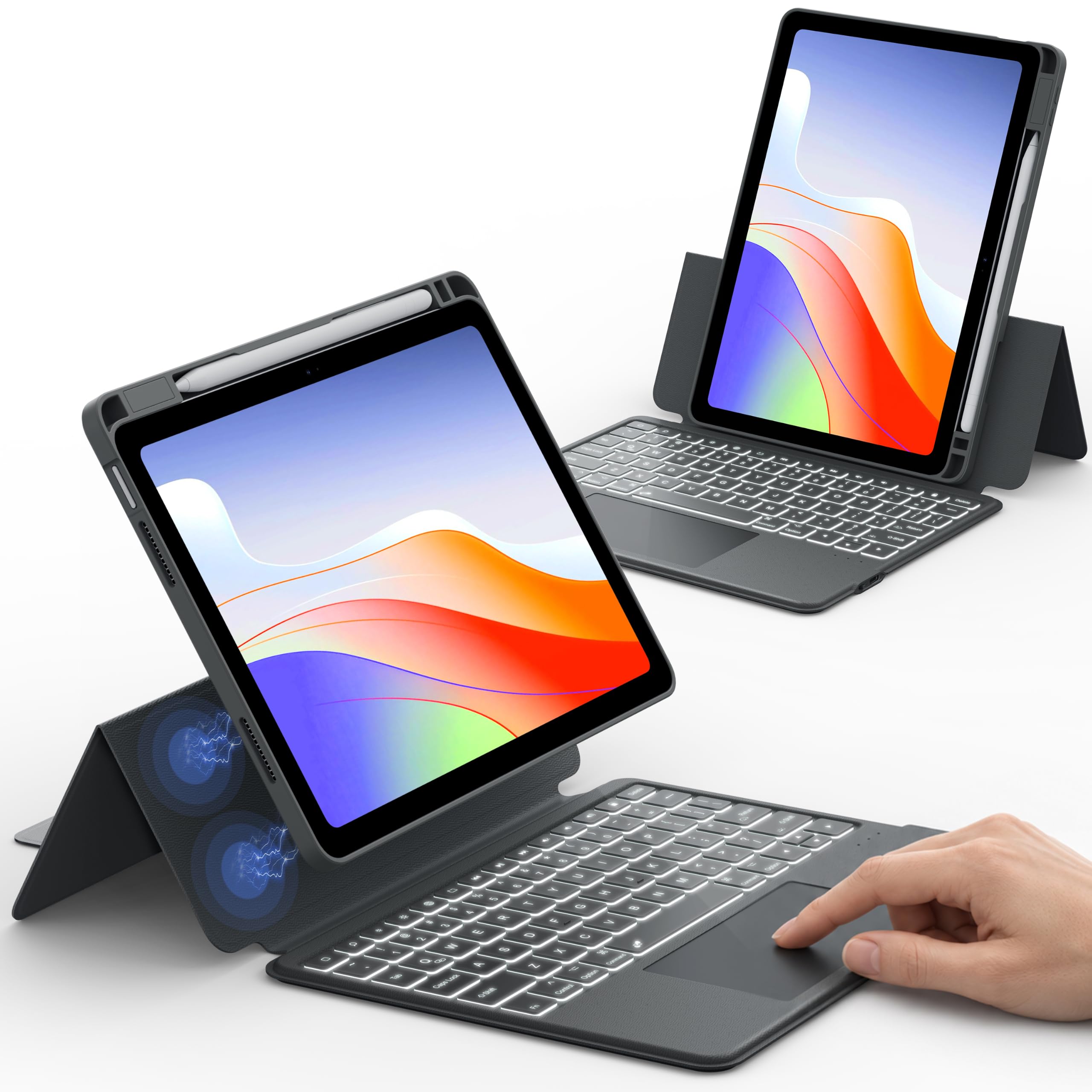 Amazon.co.jp: CHESONA iPad A16 ケース キーボード付き 第11世代 第10