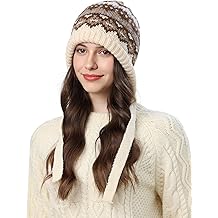 女式冬季帽子,带扎带调节的女式无檐小便帽,女式冬季帽子寒冷天气