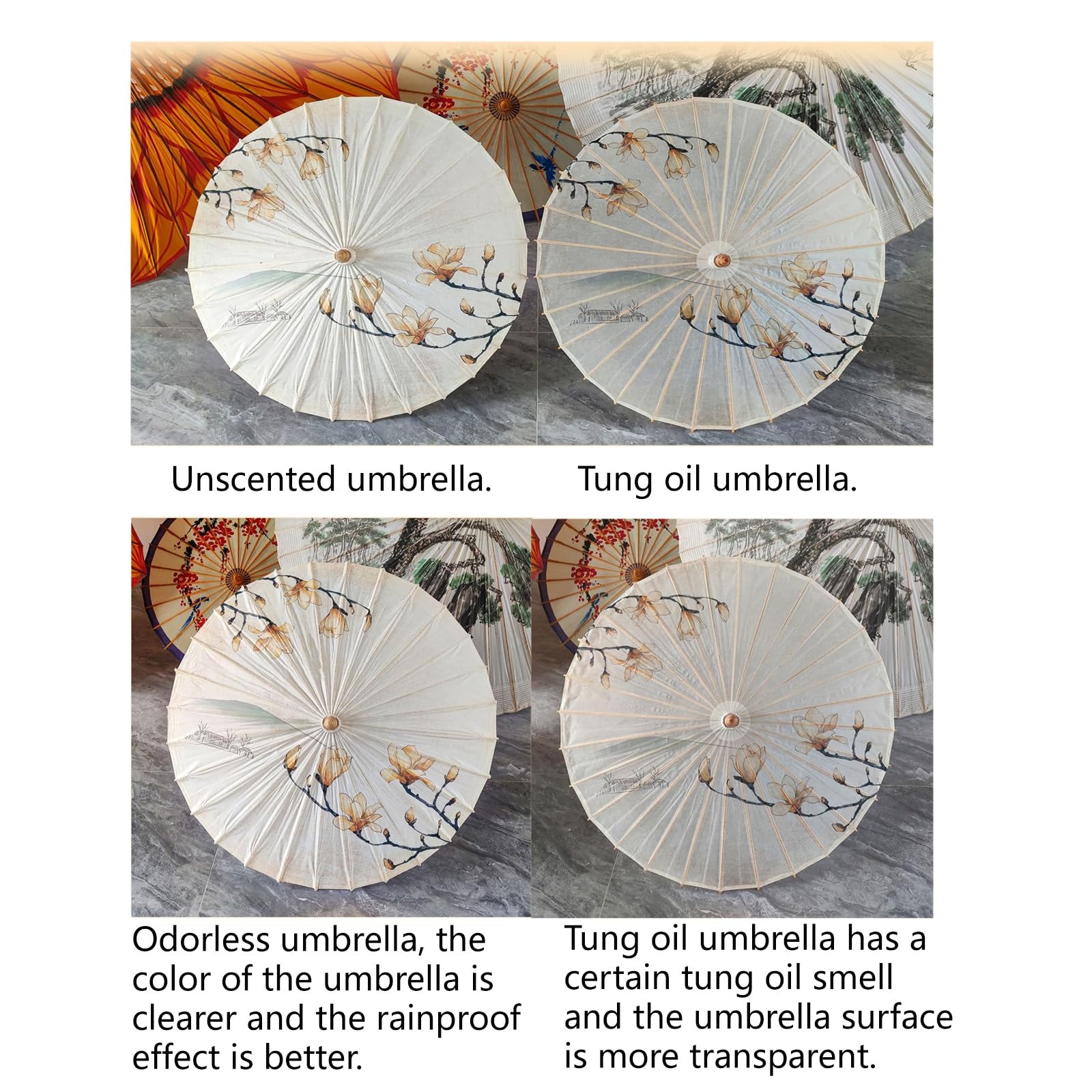 Ombrello di carta for spettacoli asiatici | Parasole in carta da 100 cm e accessorio for spettacoli: danza e fotografia