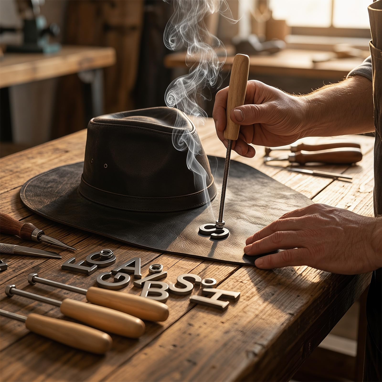 Juego de 36 piezas de hierro de marca de 1 pulgada, kit de marca de números de letras de acero inoxidable con 26 letras A-Z, 10 números del 0 al 9, 3 varillas de calefacción y guantes antiquemaduras