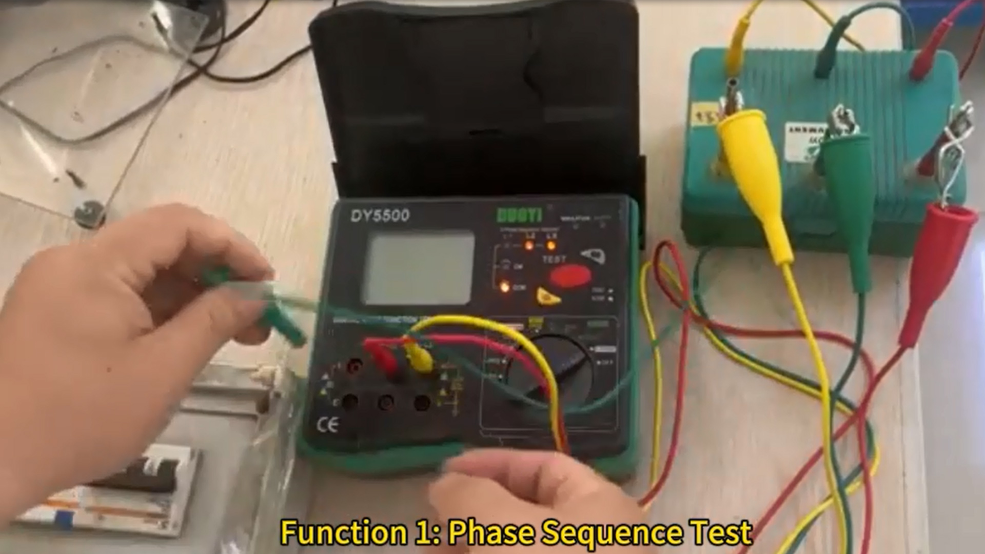 Image of 4-in-1 Digital Multimeter with Ground Earth Resistance Tester, Insulation Resistance Tester, Phase Sequence Detector & Voltmeter - 0.01Ω Resolution 600V AC /DC Voltage Measurement Auto-Ranging