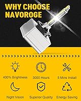 Vista 3 de Bombilla de Faros Delanteros HID Xenón D1S, Bombillas D1S 6000k Blanco Frío, 35W Haz Alto Bajo 66144 66140 85140 85415 Reemplazo de Faro Delantero