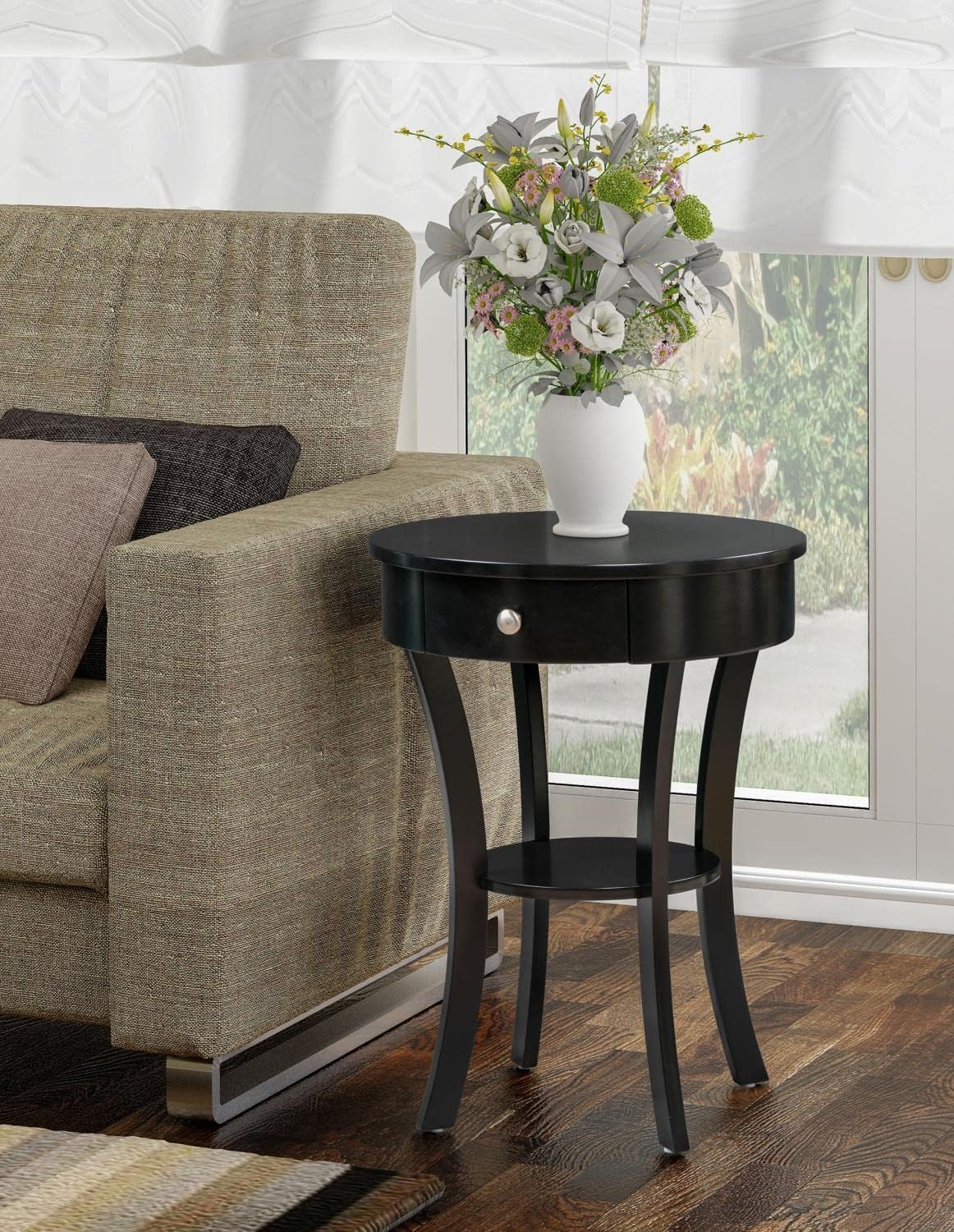 Convenience Concepts Classic Accents Schaffer End Table, Black