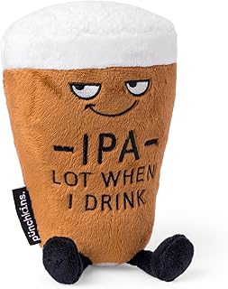 Punchkins Beer Plushie - IPA Lot When I Drink Funny Pint Plush Plush, Gift for IPA Beer Lovers, Funny Food Plush Toy for Gifting
