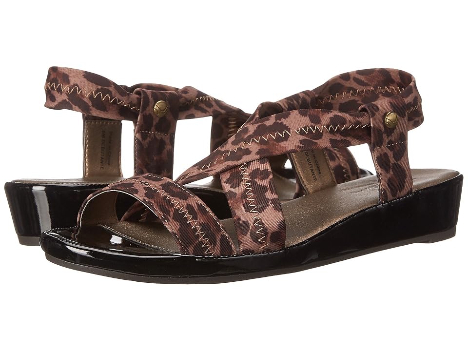 

LifeStride Debutante (Natural Leopard Stretch Fabric) Women's Toe Open Shoes, Animal print