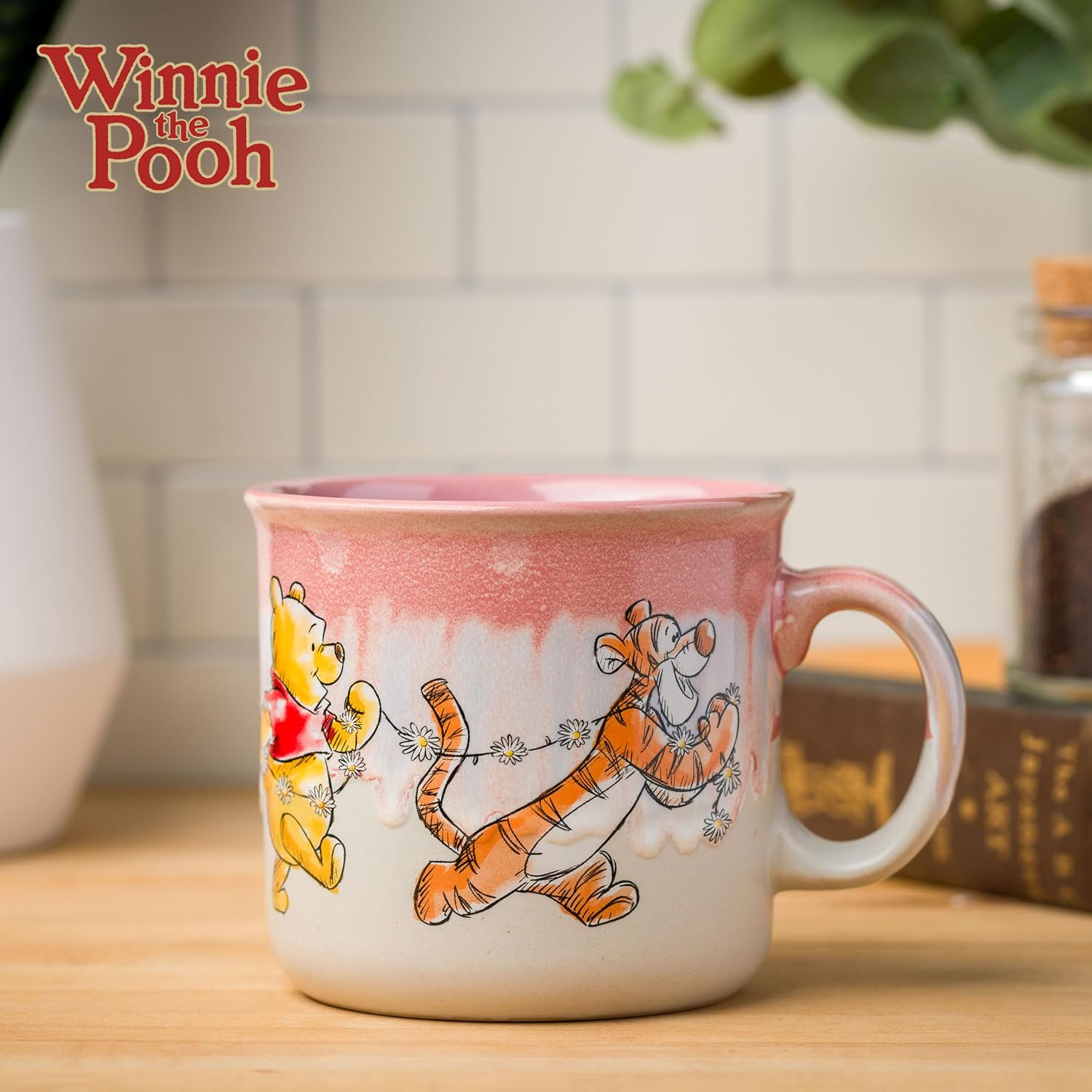 Silver Buffalo Disney Winnie the Pooh, Reactive Glaze Camper Mug, 20oz image 5