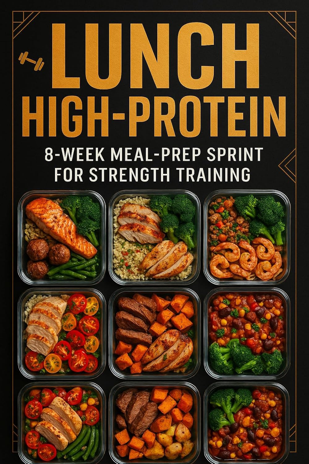 LUNCH HIGH-PROTEIN: 8-WEEK MEAL-PREP SPRINT FOR STRENGTH TRAINING: With Family-Style Conversions • Slow Cooker Lean • Practical, budget-aware, evidence-informed cooking for real life
