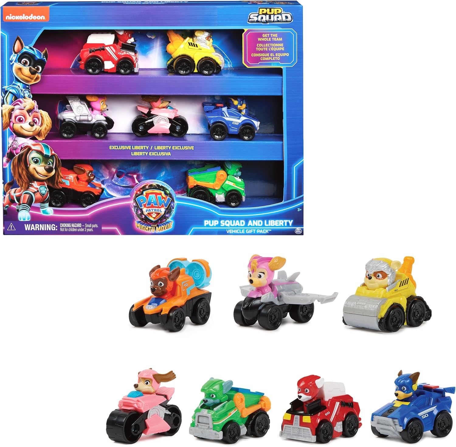 Paw Patrol Patrulla Canina - Pack 7 Figuras de los Pup Squad Racers de ...