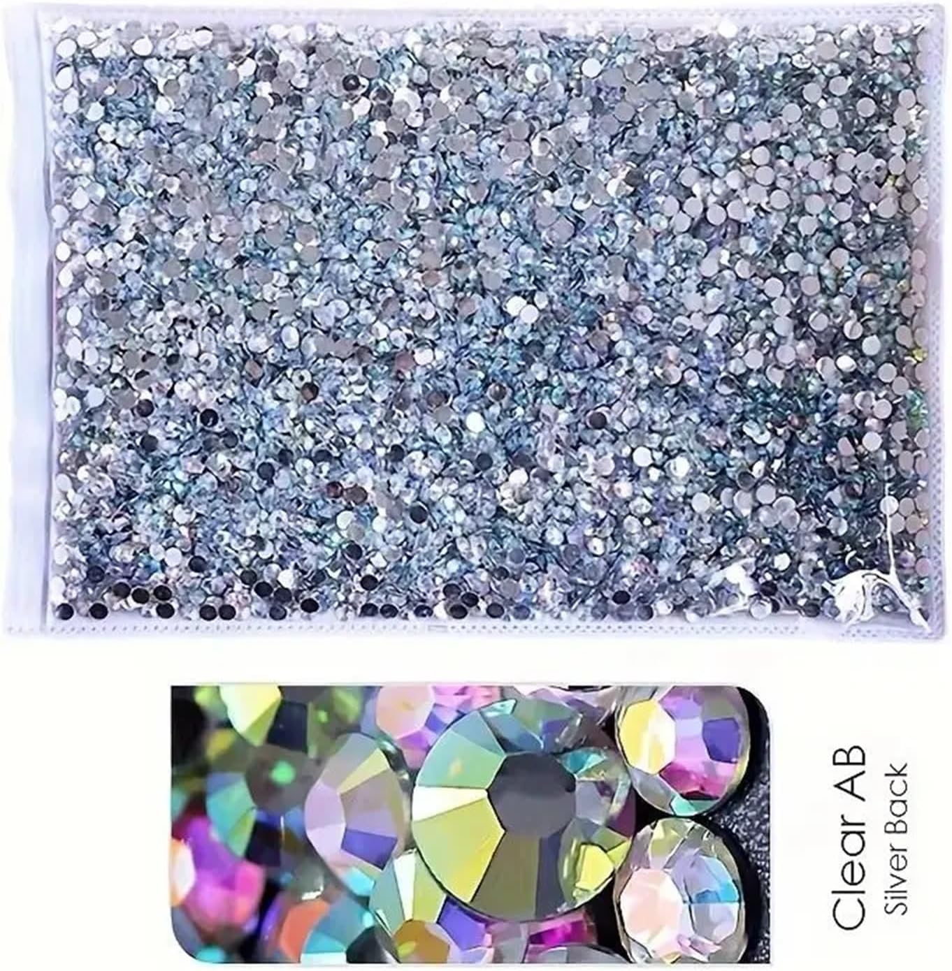 Resin Jelly Rhinestones Set Flat Back 30000pcs Vibrant Jelly Rhinestone Kit - Colorful, Clear Resin Gems for DIY Crafts Nail Ari Makeup & Tumbler Decoration(Orange-3mm 10000pcs)