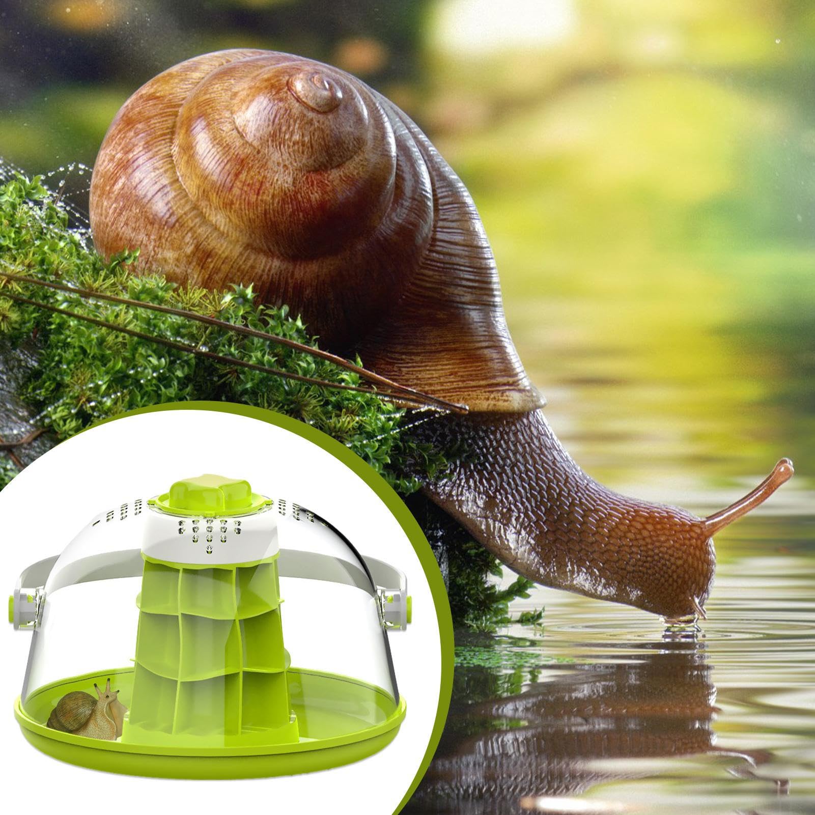 Terrario Caracoles, Hábitat De Reptiles De Terrario, Caja De Alimentación De Reptiles, Transpirable Miini Pet House Para Caracoles,
