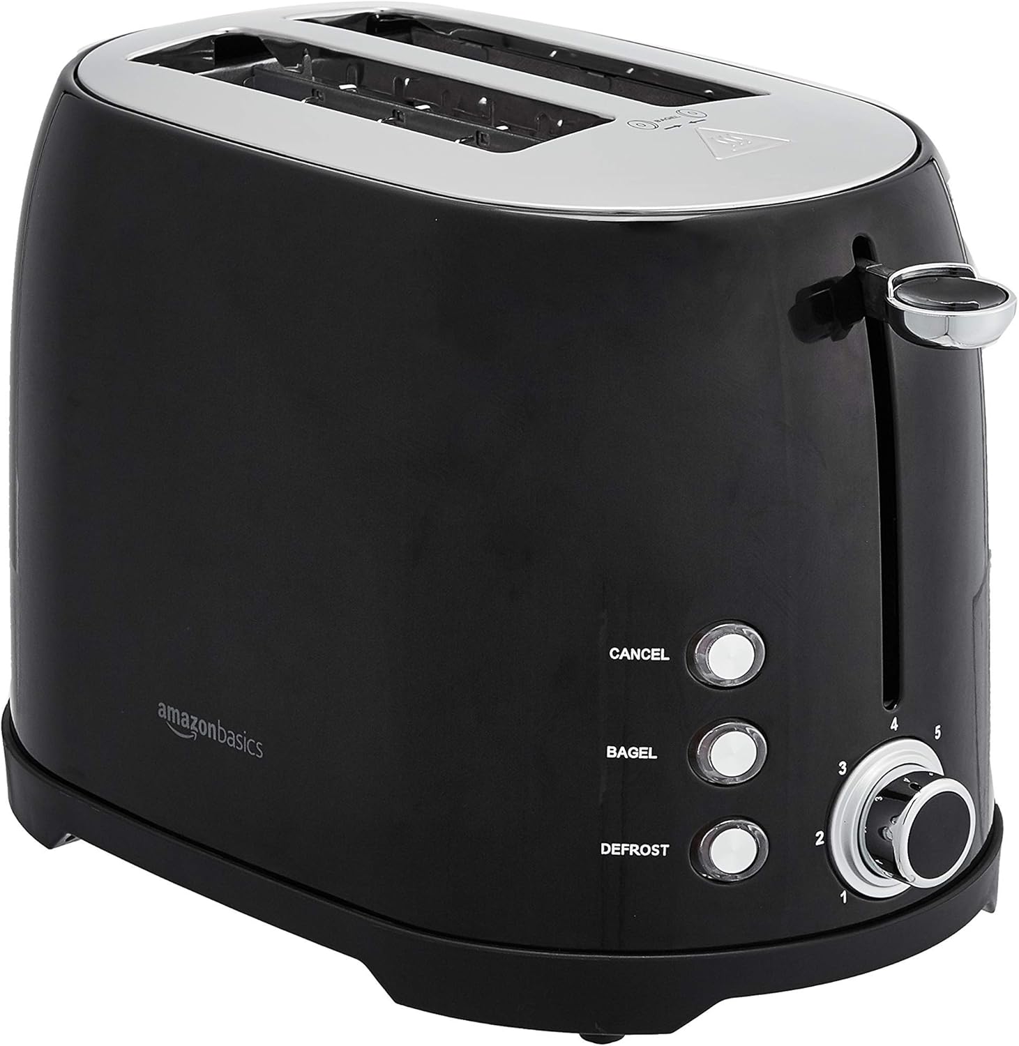 Amazon Basics 2Slot Toaster, Black (Renewed)