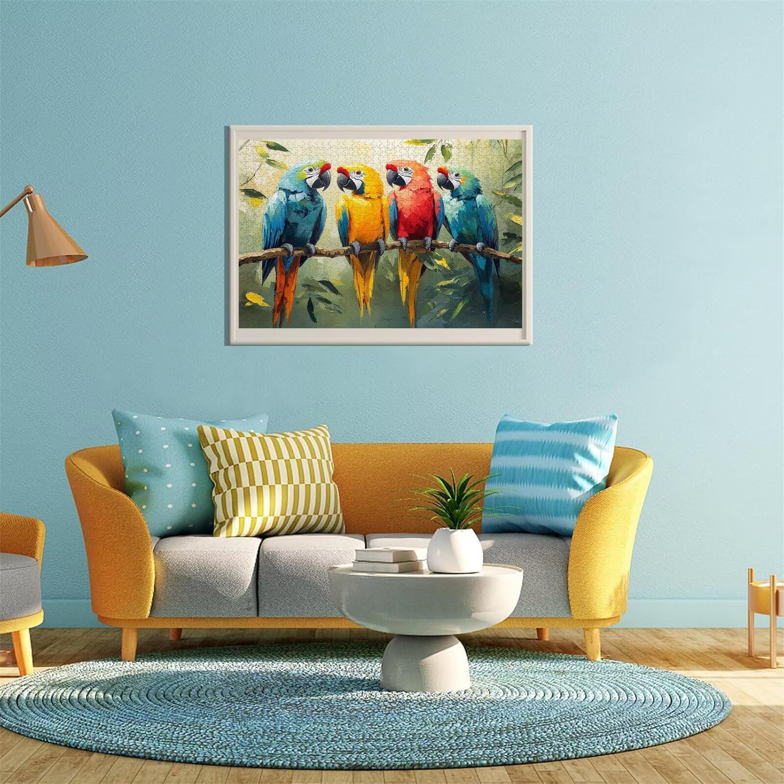 Puzzle Erwachsene 2000 Teile Papagei Vogel Educa Jigsaw für Kinder ab 8 Jahren Mädchen Jungen, Erwachsene Impossible Klassische Puzzles Schwer, Anspruchsvoll Spielspaß, Als Geschenke 70x99cm t-978