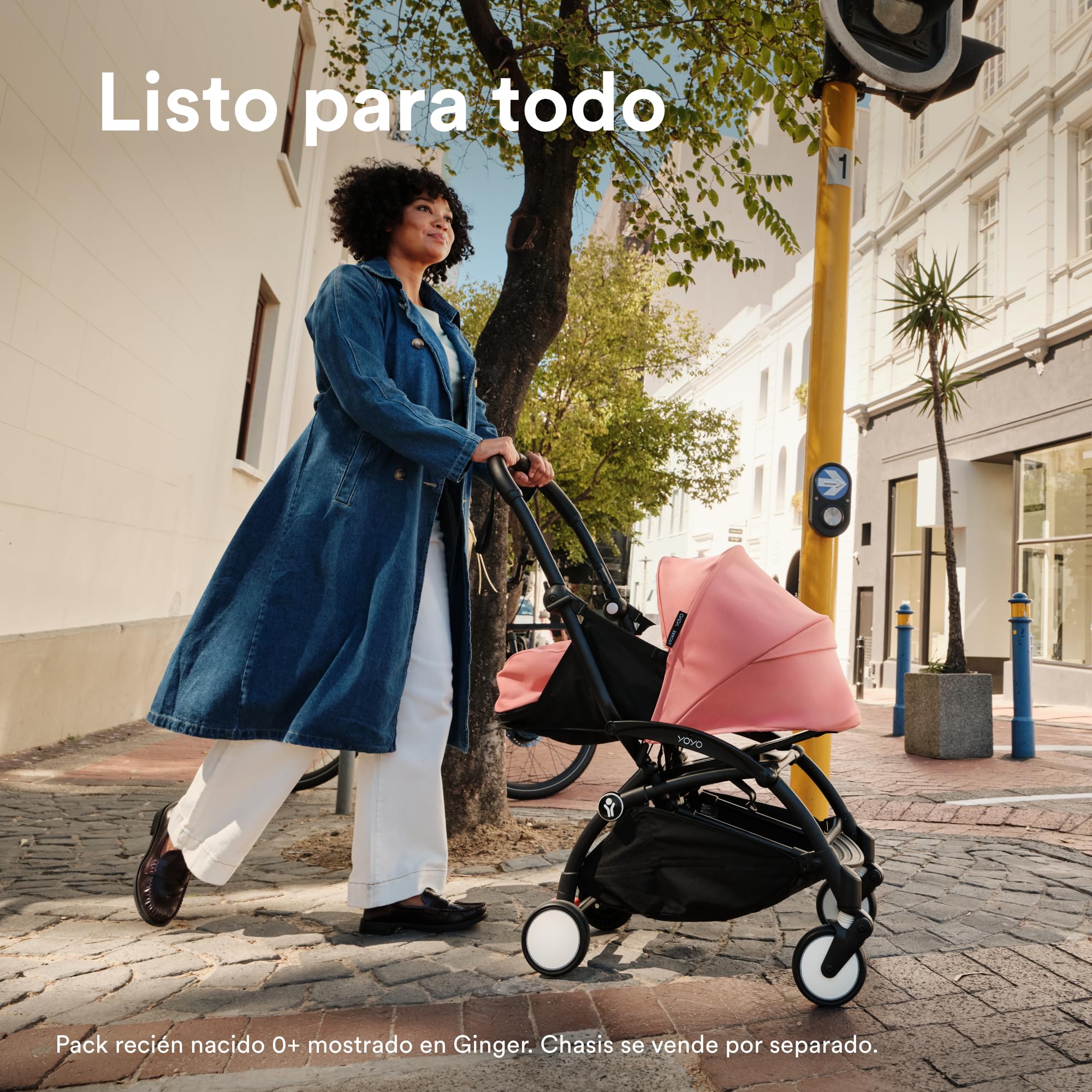 Pack para Recién Nacido 0+ Stokke YOYO, Topo - Incluye colchón, dosel extensible y arnés de cinco puntos - Requiere chasis YOYO (se vende por separado)