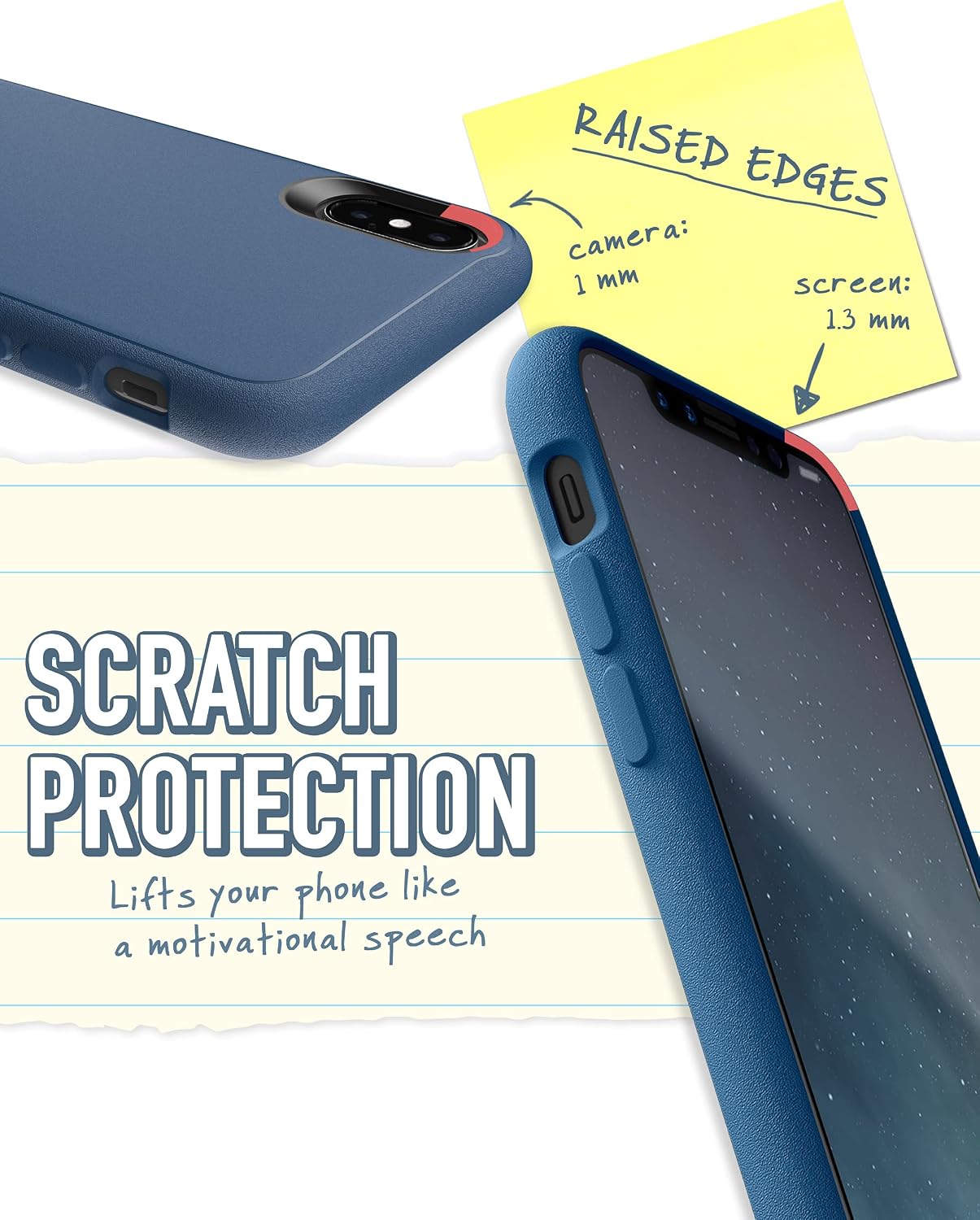 Smartish iPhone Xs Max Slim Case - Gripmunk [Lightweight + Protective] Thin Cover for Apple iPhone 10S Max (Silk) - Blues on The Green