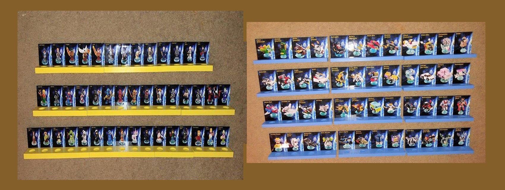 Lego Dimension Display Wall Shelves! Slots for all 92 Characters and Vehicles (Figures Not Included)!