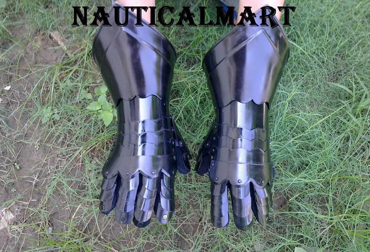 NauticalMart Medieval Knight Steel Gauntlets