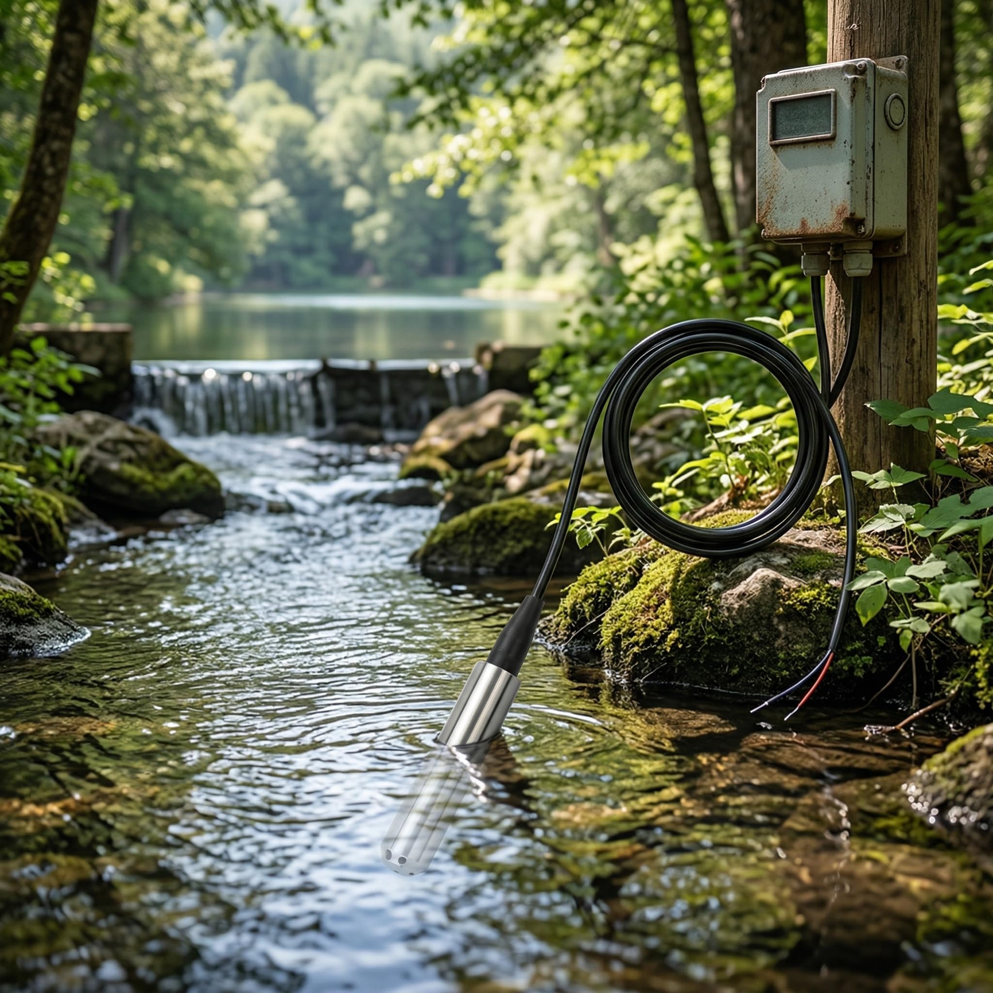 TL-136 Sensore di livello del liquido IP68 Impermeabile 12-32VDC Rilevatore di livello dell'acqua Uscita segnale 4-20mA Interruttore di livello dell'acqua(0-5m)