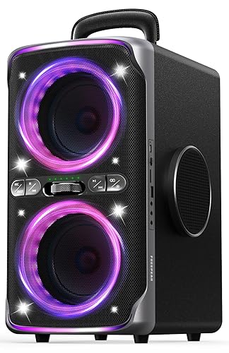 Party Bluetooth Speaker - 240W Peak Loud Speaker, Dazzling Light