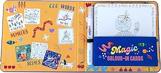 Floss & Rock Pets Water Pen and Cards Kit, 7.48-inch Length, Learning Materials, Drawing and Painting